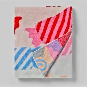 New Target Pillowfort 48"x 58" Christmas Holiday Candy Knit Throw Blanket Cream